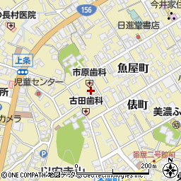 岐阜県美濃市2013周辺の地図