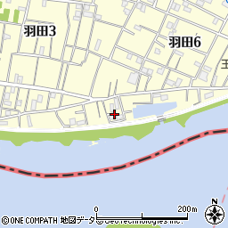 東京都大田区羽田6丁目31周辺の地図