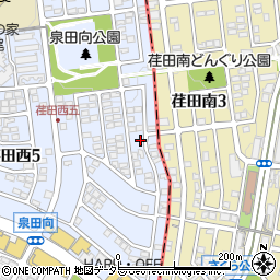 神奈川県横浜市青葉区荏田西5丁目11周辺の地図