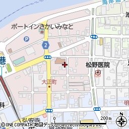 鳥取県境港市大正町周辺の地図
