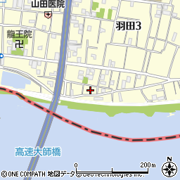 東京都大田区羽田3丁目29周辺の地図