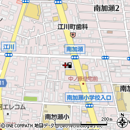 株式会社今関商会　南加瀬給油所周辺の地図