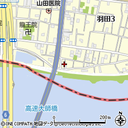東京都大田区羽田3丁目28周辺の地図