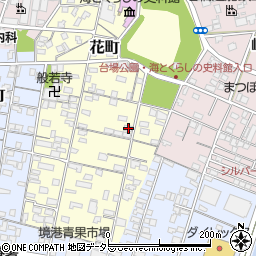 鳥取県境港市花町78-2周辺の地図