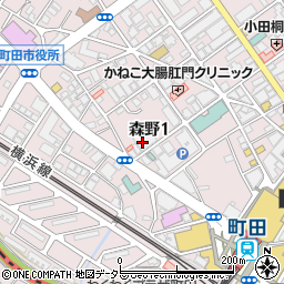 ジブラルタ生命保険株式会社　東京西支社町田第一・第二・第三・第四営業所周辺の地図