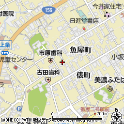 岐阜県美濃市2008周辺の地図