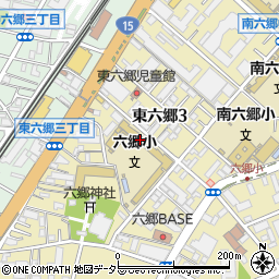 大田区立六郷小学校周辺の地図