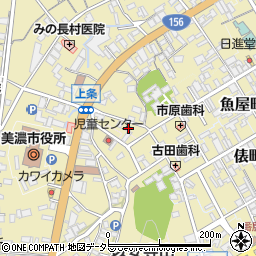 岐阜県美濃市69-4周辺の地図