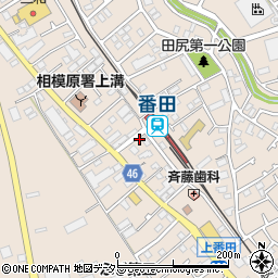 リパーク番田駅前駐車場周辺の地図