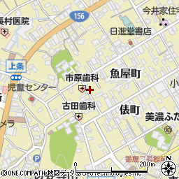 岐阜県美濃市2004周辺の地図