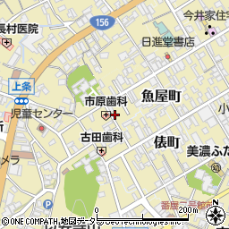 岐阜県美濃市2003周辺の地図