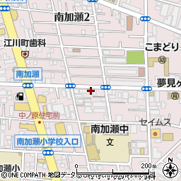 タイムズ南加瀬３丁目駐車場周辺の地図