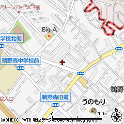 神奈川県相模原市南区鵜野森1丁目30-4周辺の地図