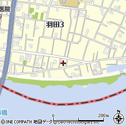 東京都大田区羽田3丁目23周辺の地図