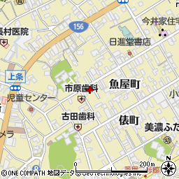 岐阜県美濃市1993周辺の地図