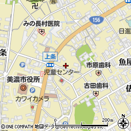 岐阜県美濃市70周辺の地図