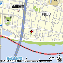 東京都大田区羽田3丁目26周辺の地図