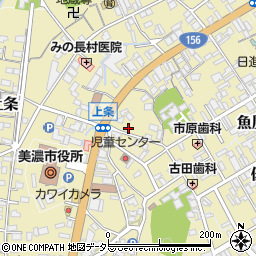 岐阜県美濃市74-7周辺の地図