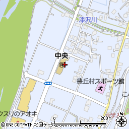 豊丘村　中央保育園周辺の地図