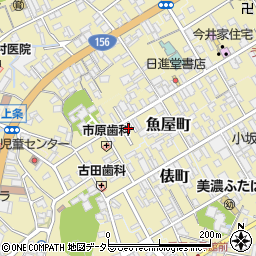 岐阜県美濃市1974周辺の地図