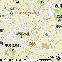 岐阜県美濃市常盤町周辺の地図