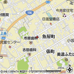 岐阜県美濃市加治屋町周辺の地図