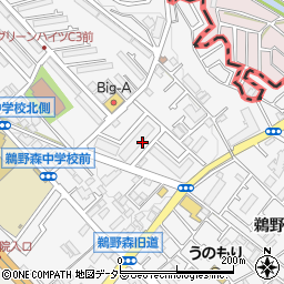 神奈川県相模原市南区鵜野森1丁目30周辺の地図