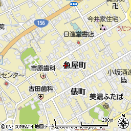 岐阜県美濃市1961-2周辺の地図