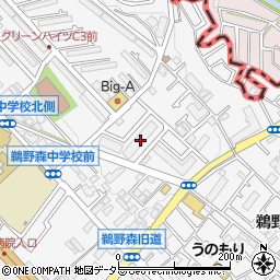 神奈川県相模原市南区鵜野森1丁目30-2周辺の地図