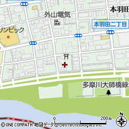 東京都大田区本羽田1丁目29周辺の地図