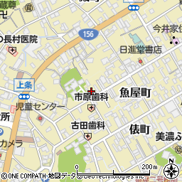 岐阜県美濃市1996周辺の地図