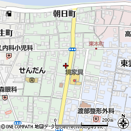 鳥取県境港市東本町周辺の地図