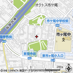 神奈川県横浜市青葉区市ケ尾町534-21周辺の地図
