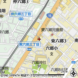 蒲田警察署東六郷交番周辺の地図
