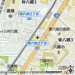 東京都大田区仲六郷3丁目28周辺の地図