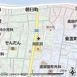 鳥取県境港市東本町17周辺の地図