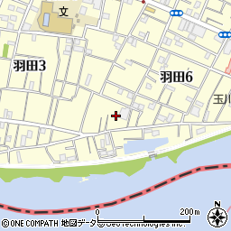東京都大田区羽田6丁目28周辺の地図