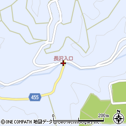 長沢入口周辺の地図