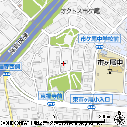 神奈川県横浜市青葉区市ケ尾町534-22周辺の地図
