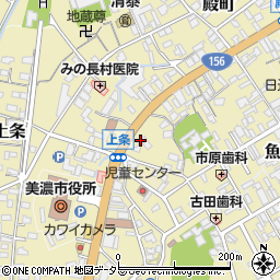 岐阜県美濃市72周辺の地図
