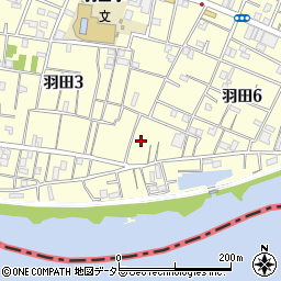 東京都大田区羽田6丁目29周辺の地図