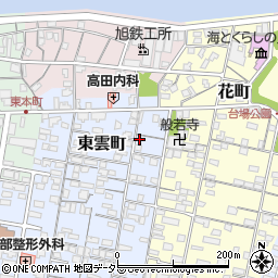 鳥取県境港市東雲町34周辺の地図