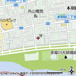 東京都大田区本羽田1丁目29-15周辺の地図