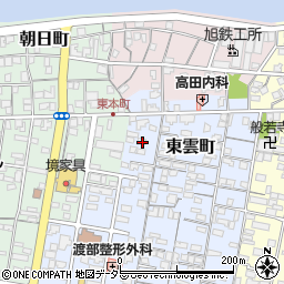 鳥取県境港市東雲町27周辺の地図