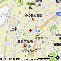 岐阜県美濃市81周辺の地図