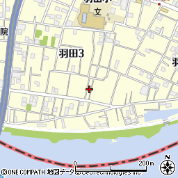 東京都大田区羽田3丁目20周辺の地図