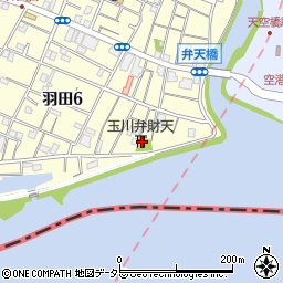 玉川弁財天周辺の地図