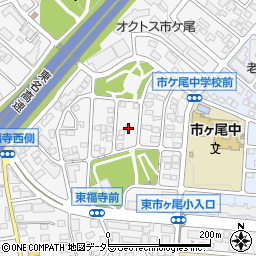 神奈川県横浜市青葉区市ケ尾町534-15周辺の地図