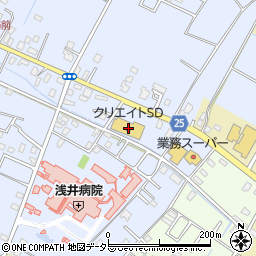 クリエイトＳＤ東金家徳店周辺の地図