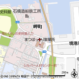 鳥取県境港市岬町45-5周辺の地図